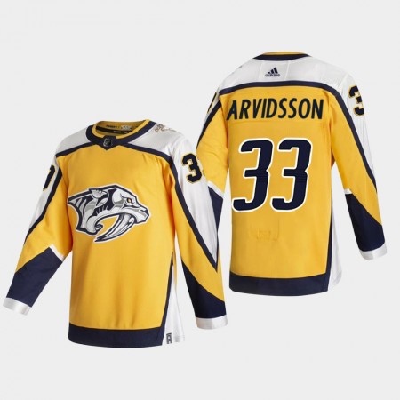 Nashville Predators Viktor Arvidsson 33 2020-21 Reverse Retro Authentic Shirt - Mannen